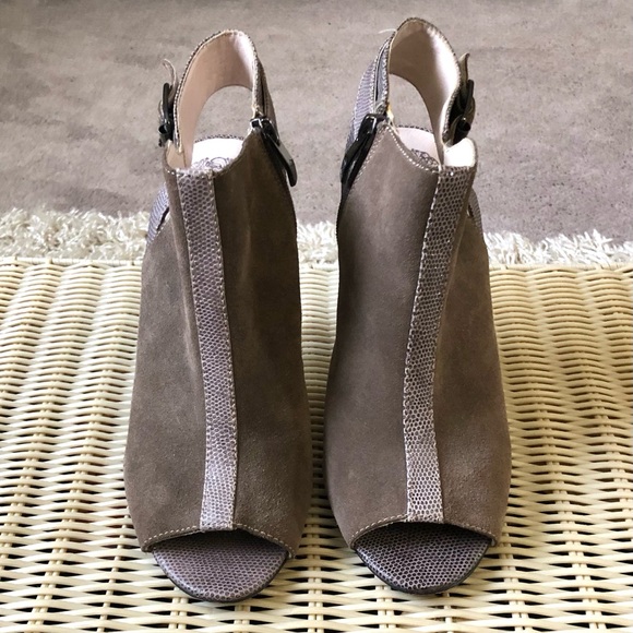 Vince Camuto Ankle Suede Heels - Picture 2 of 5